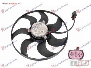 NOVI: delovi  VENTILATOR (MOTOR+ELISA) (395mm) (400w) (4 PIN) Vw polo 09-14 -nedostupno