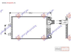 NOVI: delovi  HLADNJAK KLIME BENZIN/DIZEL (76.2x45.8x25) 95-96 Ford galaxy 95-06 -dostupno