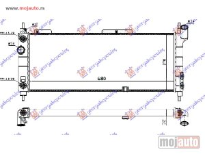 NOVI: delovi  HLADNJAK MOTORA 1.4/1.6 (AUTO) (+AC) (68x28) (DIJAGONALNO) Opel corsa b 93-95 -nedostupno