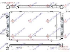 NOVI: delovi  HLADNJAK MOTORA BENZIN-DIZEL (790x410x32) (LEMLJEN SPOJ) Fiat ducato 94-02 -dostupno