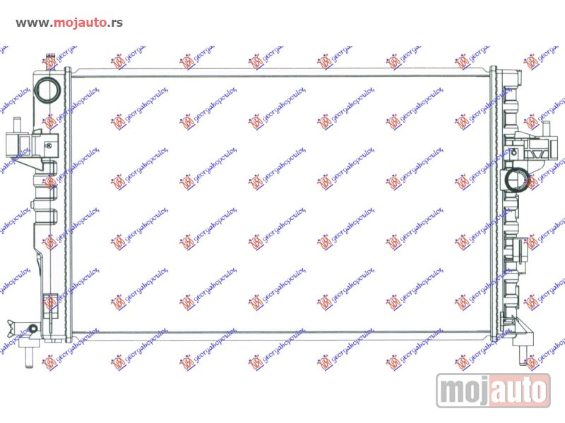 Glavna slika -  HLADNJAK MOTORA 1.7DI 1.7DTI (60x35) Opel corsa c 00-06 -dostupno - MojAuto