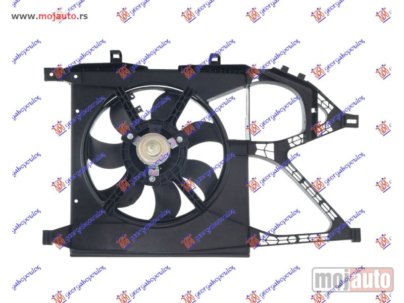 Glavna slika -  VENTILATOR HLADNJAKA KOMPLET (1.0cc ????IN) (-AC) (28cm) Opel corsa c 00-06 -dostupno - MojAuto