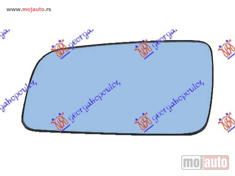 Glavna slika -  STAKLO RETROVIZORA (ASFERICNO) Levo Opel astra g 98-04 -dostupno - MojAuto