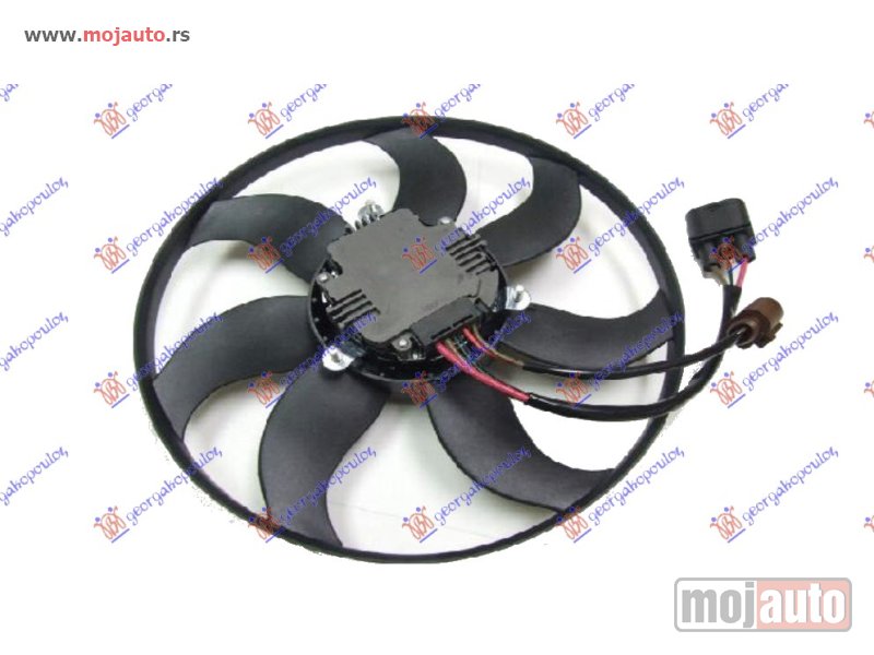 Glavna slika -  VENTILATOR (MOTOR+ELISA) (BENZIN/DIZEL) (36cm) (220W) Audi a3 08-12 -dostupno - MojAuto