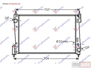 NOVI: delovi  HLADNJAK MOTORA 1.3 JTD-CDTI (62x39.5) 55KW Fiat punto evo 09-12 -dostupno