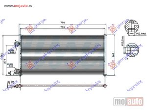 NOVI: delovi  HLADNJAK KLIME 1.8i 16V - 1.8 TDCI (74.7x36) Ford transit connect 10-13 -dostupno