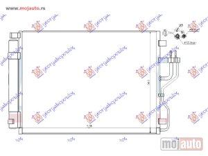 NOVI: delovi  HLADNJAK KLIME ZA SVE MODELE DIZEL (535x380x16) (KOREJA) Kia sportage 14-15 -nedostupno
