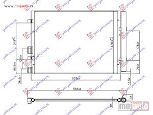 NOVI: delovi  HLADNJAK KLIME 1.1/1.4 CRDi (50.5x36.5x12) Kia rio h/b 11-14 -dostupno